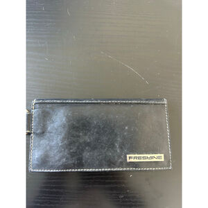 vintage Womans Freshjive Black One Size Wallet with White Stitching can hold a